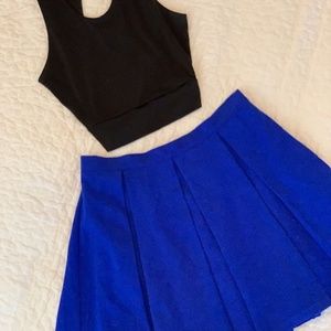 Caribbean Queen Electric Blue short skirt